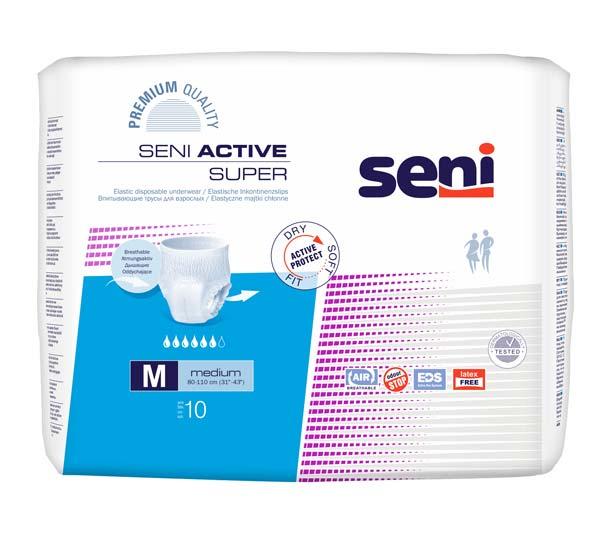 Seni Active Pants Super M, 8 x 10 Stk.
